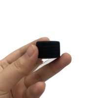 24mm 24-400 schwarz gerippte (<span class=keywords><strong>matte</strong></span> Oberseite) Kunststoff kappe mit Induktion innen dichtung Kunststoff deckel Schraub deckel - Product Image 4