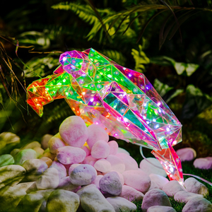 Tortues prismatiques holographiques 3D créatives pour animaux de compagnie décorations de pelouse de jardin de paysage lumières lumineuses à LED <span class=keywords><strong>tortue</strong></span> - Product Image 3