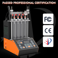 ANCEL ANJ400 Probador y Limpiador de Inyectores GDI de 4 Cilindros, Limpieza Ultrasónica, Prueba de Resistencia, Fugas y Flujo, 110V 220V