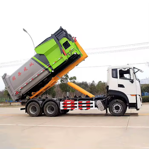 Dongfeng Shacman L3000 4*2 5 8 9 Cubic Meters 10 12 CBM Light <strong>Mini</strong> Hook Lift Compressed Compressor <strong>Garbage</strong> <strong>Truck</strong> for Sale - Product Image 3