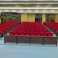 Chaises en tissu empilables de conception moderne, personnalisables, pour théâtre, hôtel, école, église