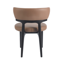 Chaise de salle à manger en bois massif de style nordique, luxe léger, moderne et simple, pour la maison, petit appartement ou restaurant