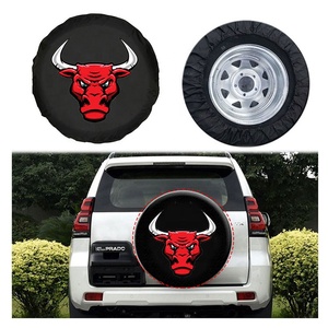 Polyester housse de pneu 1pc <span class=keywords><strong>voiture</strong></span> <span class=keywords><strong>roue</strong></span> de secours Protection stockage transporter sac fourre-tout accessoires de <span class=keywords><strong>voiture</strong></span> - Product Image 5