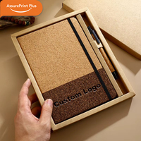 Carnet ligné A5 personnalisé OEM en liège et PU, style minimaliste, pour cadeau boutique de marque verte, faible MOQ, échantillon
