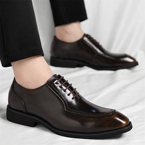 Zapatos de Vestir de Verano para Hombre, Talla Grande, de Cuero Genuino, Transpirables, con Punta Descubierta, Antideslizantes, Resistentes, con Suela de Goma - Product Image 4