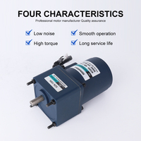 Moteur à induction monophasé 220V AC à réducteur, 40W, efficacité IE3, étanche, à vitesse réglable, faible bruit