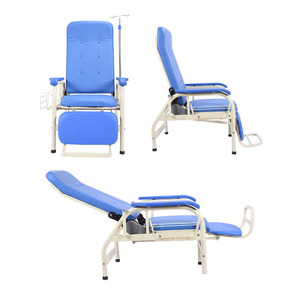 Chaise de perfusion médicale confortable de qualité chaise de perfusion inclinable réglable pour les patients de la clinique hospitalière - Product Image 6