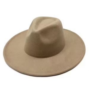 Sombrero Fedora de Ala Ancha Plana de Poliéster, Estilo Jazz, Unisex, Talla Grande, Color Personalizado, para las Cuatro Estaciones, Fiestas al Aire Libre, Pesca - Product Image 6