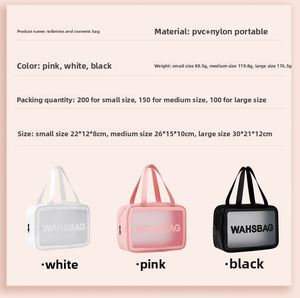 Trousse de Toilette de Voyage Grande Capacité Efficace, Sac de Lavage Imperméable pour Cosmétiques, Étui Organisateur de Maquillage Portable avec Fenêtre Transparente pour les Vacances - Product Image 6