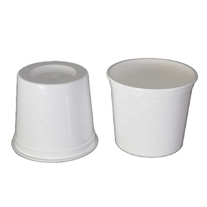 PP Plastic Candy Food Ice Cream Container Disposable Tub With Lid
