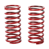 Ressorts de compression en acier au carbone à haute élasticité, amortisseurs hélicoïdaux à revêtement rouge pour équipements mécaniques