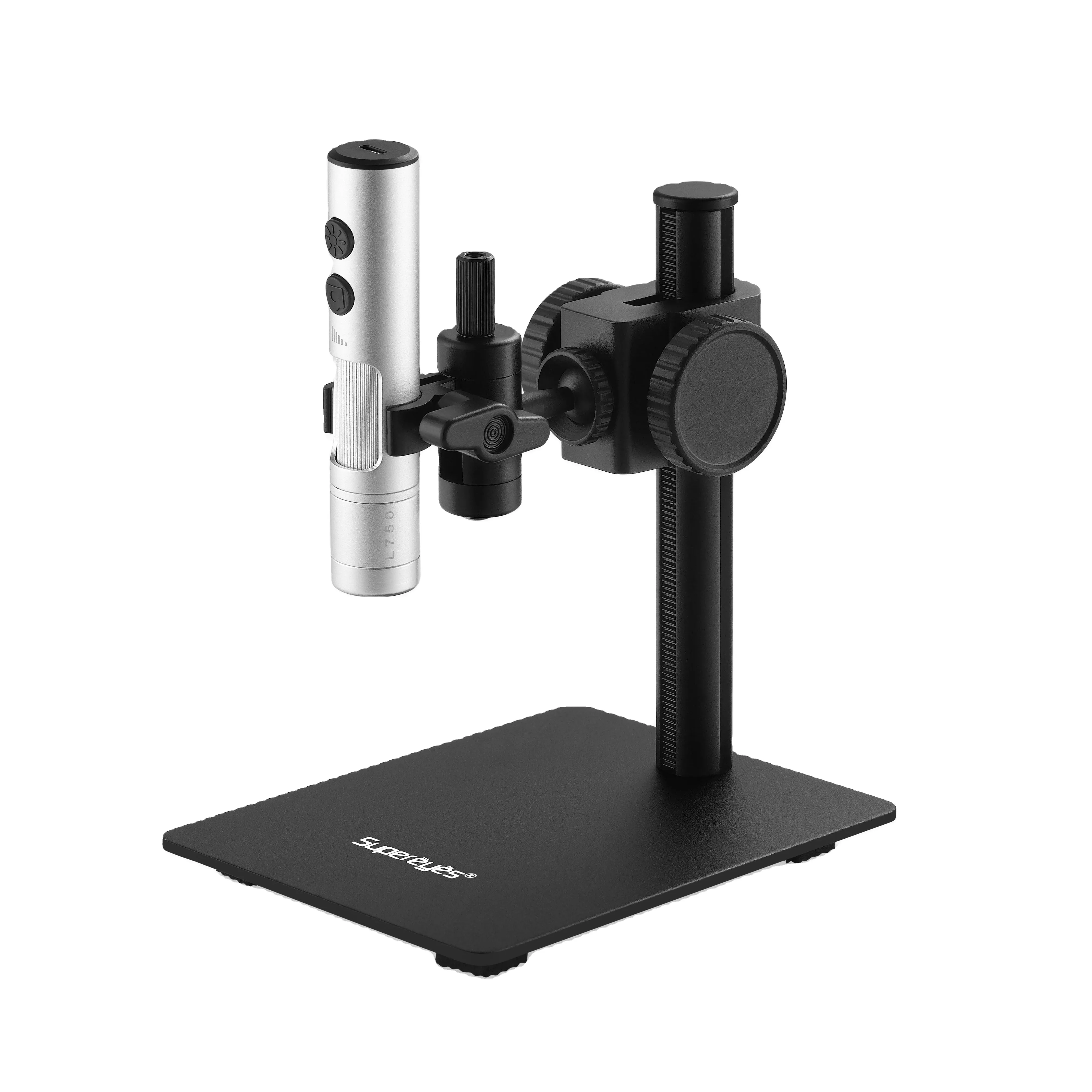 Kamera Mikroskop Digital UHD 12MP 3000X, perbaikan papan sirkuit telepon campuran USB dengan dudukan logam LED