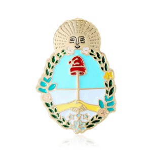 Directo <span class=keywords><strong>de</strong></span> fábrica minimalista 2025 nuevo broche <span class=keywords><strong>de</strong></span> emblema nacional argentino <span class=keywords><strong>de</strong></span> aceite <span class=keywords><strong>de</strong></span> goteo <span class=keywords><strong>de</strong></span> esmalte <span class=keywords><strong>de</strong></span> moda para regalos <span class=keywords><strong>de</strong></span> fiesta - Product Image 1