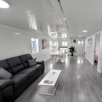 Maisons préfabriquées mobiles de luxe, mini-maisons modulaires extensibles, conteneurs pliables pour expédition, maisons en kit avec 3 chambres à coucher