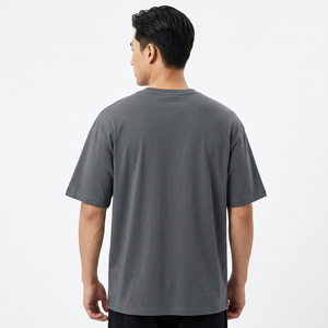 Camiseta de Manga Corta para Hombre, Corte Regular, Cuello Redondo, Color Sólido, 100% Algodón Jersey, Estilo Casual - Product Image 1