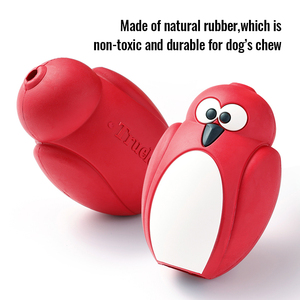 Truelove Durable pingüino en forma de goma Natural masticar perro dispensador de golosinas juguete ecológico fácil de limpiar accesorios para perros al por mayor - Product Image 2