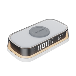 Dispositivo de Ayuda para Dormir, Máquina de Ruido Blanco con Cargador Inalámbrico, Luz Nocturna LED de Colores, Altavoz Bluetooth, Reloj <span class=keywords><strong>Despertador</strong></span> - Product Image 2