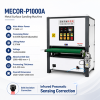 Machine à polir les aciers inoxydables à bande abrasive, système automatique pour pièces métalliques de 400 mm à 1000 mm et conditionnement des surfaces