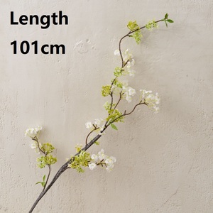 Vente en gros de branche de spirea artificielle <span class=keywords><strong>blanche</strong></span> à longue tige, réaliste, pour couronne de mariée, bouquet de mariage, décoration de vase à domicile - Product Image 5
