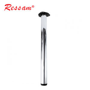 सुसम कार्यालय डेस्क पैर गोल टेप किए गए समायोज्य फर्नीचर पैरों के साथ स्टील टेबल पैर - Product Image 5