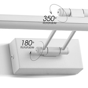 Modern Indoor Bedside Wall-Mounted LED Mirror Picture Wall <b>Light</b> with High CRI 95 White Shade for Bathroom <b>Vanity</b> and Hotel Use - Product Image 2