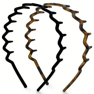 Lot de serre-têtes antidérapants en plastique de 16 cm, fins, coloris assortis écaille de tortue et unis, pour femmes, hommes, unisexe, tendance - Product Image 3