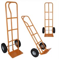 Chariot industriel pliable et portable avec poignée verticale, capacité de 450 kg, personnalisable OEM pour le shopping et les outils