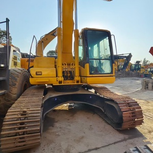 Excavatrice sur chenilles Komatsu PC220 d'occasion, 22 tonnes, machine de construction lourde, boîte de vitesses, pompe, roulement, moteur en parfait état de marche - Product Image 1