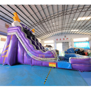 Tobogan acuatico hinchable bounce <b>house</b> commercial <b>inflatable</b> thunderhorn water slide for kids - Product Image 5