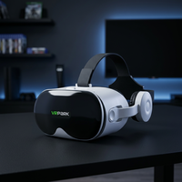 Casque VR 3D J70, réalité virtuelle, carton, tout-en-un, lentilles optiques asphériques polarisées, lunettes 3D pour smartphones, ABS + cuir