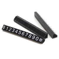 Support de numéro de dollar réglable 9x6mm pour montres bijoux Cube étiquettes de prix cadre d'affichage de prix POP acrylique et plastique
