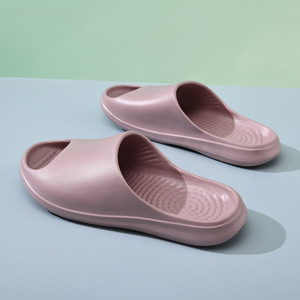 Tongs EVA pour femmes, semelle épaisse, antidérapantes, respirantes, pantoufles de plage d'été, rose clair, taille 35 45 - Product Image 2