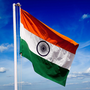 Bandera de la India de 3x5 pies, banderas nacionales de la India, de poliéster con arandelas de latón, bandera personalizada de fútbol de Indiana - Product Image 2