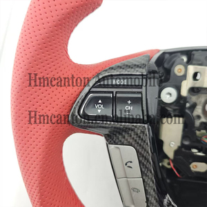Venta Directa al por Mayor de Volante de Cuero Perforado con Fibra de Carbono para Honda Accord 8ª Gen. Crosstour - Product Image 4