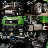 Оптовая продажа: Б/у карьерный самосвал Howo SITRAK Sinotruk, настраиваемый, 6x4, дизельный, тяжелый грузовик с двигателем Weichai, Евро-2, леворульный