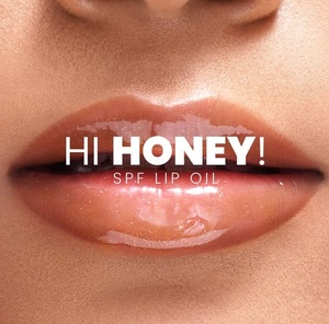 2025 Votre Logo Huile pour les lèvres infusée au <span class=keywords><strong>miel</strong></span> Golden Shimmery SPF Sérum de protection solaire Booster d'acide aromatisé Vitamine Repulpée Confort des lèvres - Product Image 3