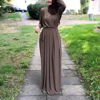 Vestido abaya musculoso plissado islâmico, vestido kaftan para mulheres, alta qualidade
