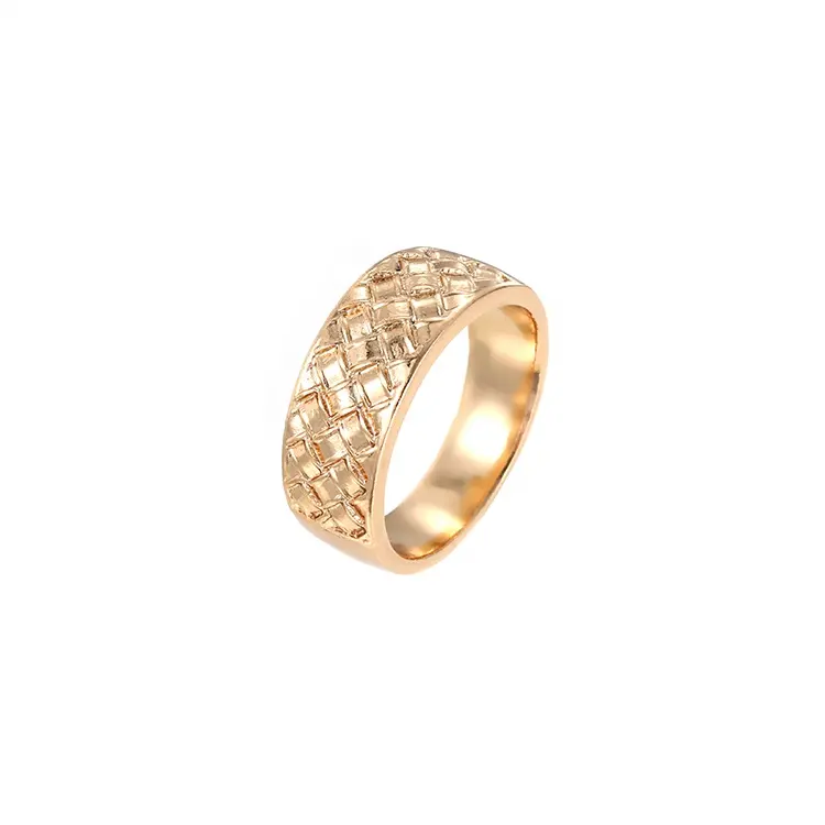 Anillo ajustable de aleación de zinc para hombre y mujer, anillo de oro de 14k de moda de lujo, diseño novedoso