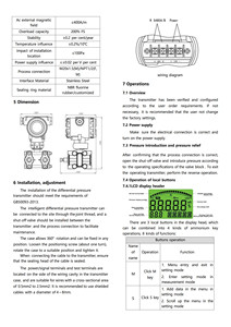 Transmisor de Presión Diferencial RKS 2088 ATEX Ex Type, Instrumentos de Medición de Presión, Personalizado de Fábrica, 4-20mA - Product Image 5