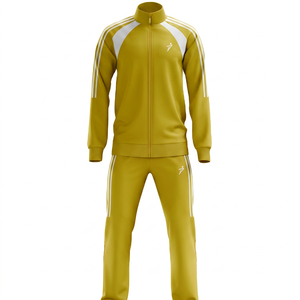 PUFFIN SPORTS Vente en gros Ensemble de survêtement pour homme personnalisé avec logo, en polaire réversible unie, 100% coton, imprimé en sérigraphie - Product Image 1