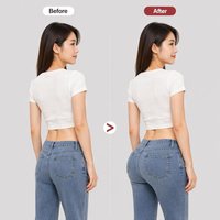 Culotte gainante invisible en silicone souple pour amincir le ventre, rehausser les fesses et les hanches, avec rembourrage pour un volume accru, pour femmes