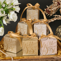 Boîtes à fentes brillantes avec pelliculage mat et ruban pour emballage de bonbons, de sucre, de produits de fêtes, de Pâques et de Noël – Nouveauté irrésistible