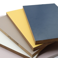 Panneau en MDF à grain de bois marbré couleur unie super mat UV au toucher doux