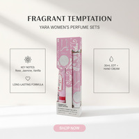 Coffrets cadeaux parfums pour femmes, crème pour les mains et eau de toilette, 30ml+35ml, haute qualité, très demandés, parfums populaires