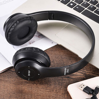 Casque sans fil P47 en gros d'usine, casque supra-auriculaire HiFi stéréo, 5 couleurs, écouteurs Bluetooth pliables pour le sport et le gaming