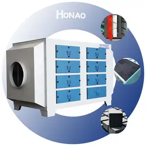 Caja de adsorción de carbón activado industrial, eliminación de olores, sistema de tratamiento Vocs, sistema de filtración de aire