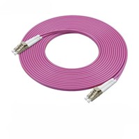 Kabel Patch Fiber Optik Low Loss LC-LC Duplex OM4 Multimode Erika Violet LSZH 50/125um 2.0mm Garansi 1 Tahun PC/UPC