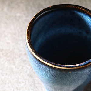Juego de vajilla de cerámica con logotipo personalizado, conjunto de vajilla informal de té de porcelana reactiva azul de alta calidad para la tarde, restaurantes, <span class=keywords><strong>Bistro</strong></span>, Vintage - Product Image 3