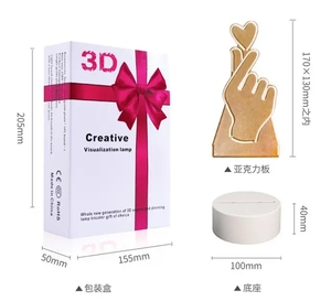 Neue kreative Neuheit Geschenke Ideen LED Message Board Business Werbe handwerk 3D Nachtlicht Note Board 3D Nacht beleuchtung Geschenke - Product Image 6