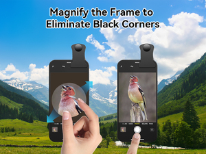 Objectif téléobjectif télescopique 18x25mm pour smartphones <span class=keywords><strong>iPhone</strong></span> et Android - Verre optique avec mise au point manuelle pour concerts, randonnées et observation des oiseaux - Product Image 6